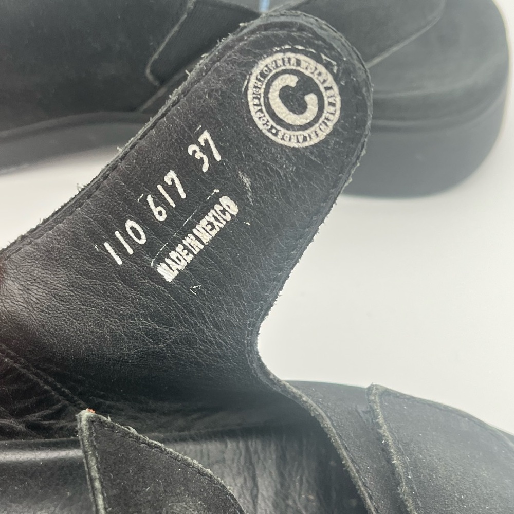 Wolky Nimes 2 Strap Adjustable Walking Sandals Black Nubuck comfy capsule 6.5 37 - Picture 7 of 7